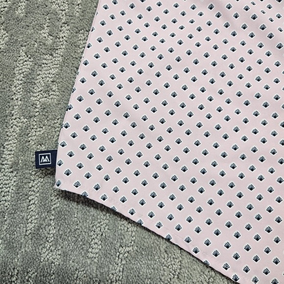 Mizzen Main Leeward Shirt Mens Sz S Trim Fit Button Up Lightweight Geometric - Picture 6 of 11